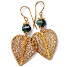 Filigree Hearts green