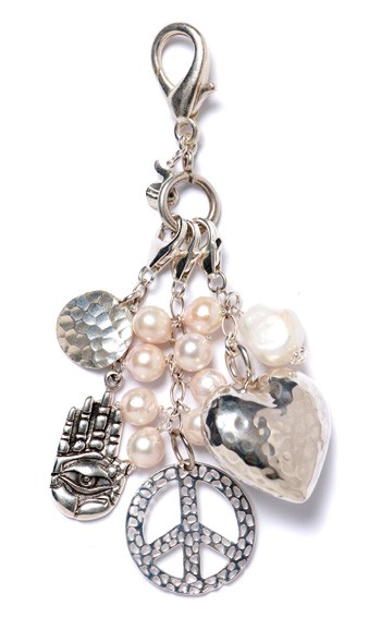 Peace and Pearls Charm