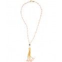 Tassel on pink chain