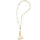 Tassel on green chain