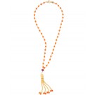 Tassel on orange chain
