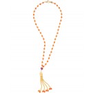 Tassel on orange chain