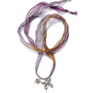 Silk Ribbons Lilac Brown