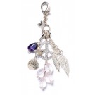 Peace and Feathers Charm