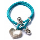 Toggle Turquoise Heart